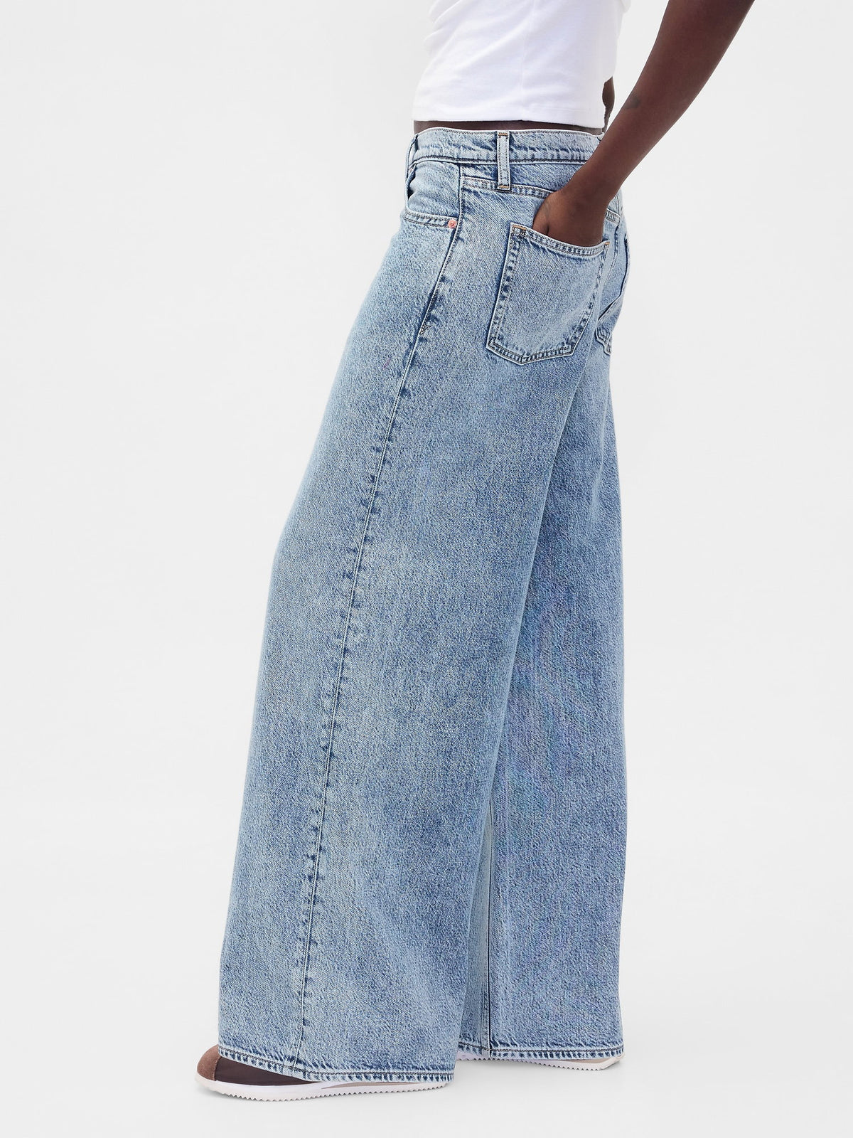 Mavi Mid Rise Ultrasoft Baggy Jean Pantolon