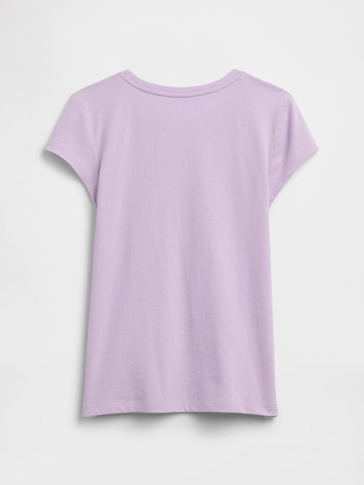 Lila Grafik Baskılı T-shirt