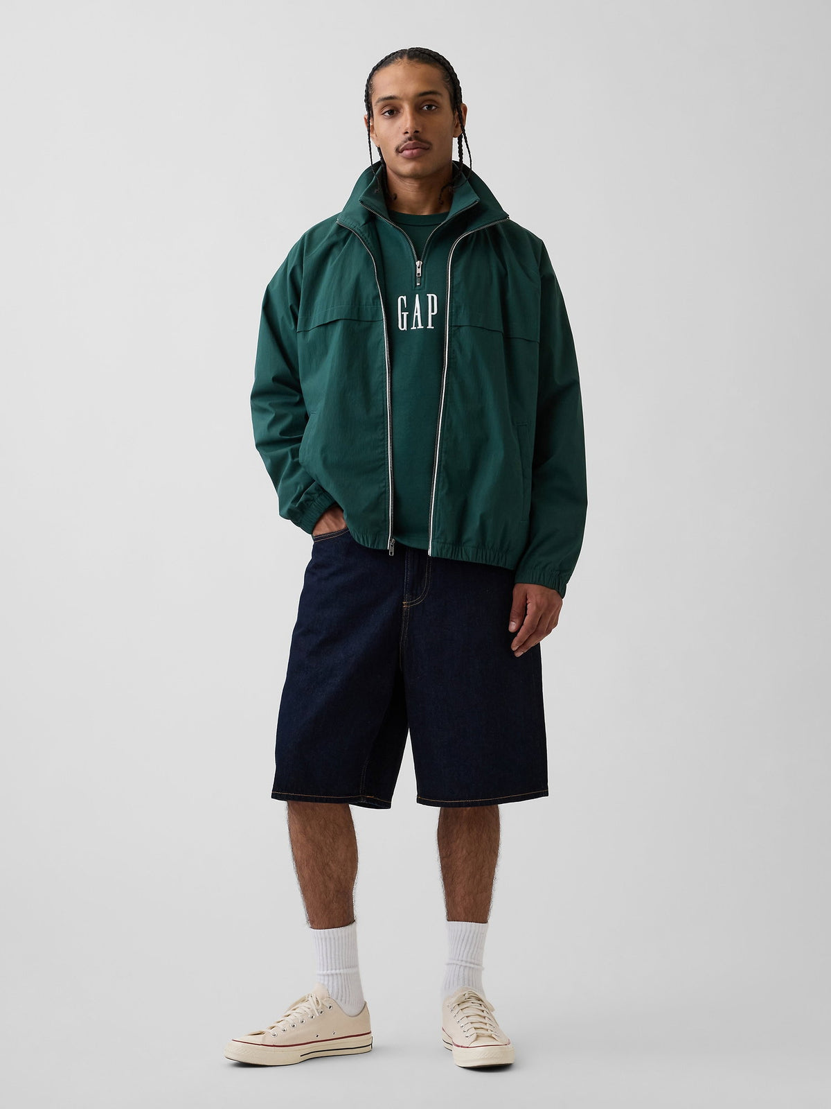 Yeşil Oversized Spor Ceket