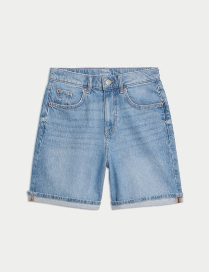 Denim Boyfriend Şort