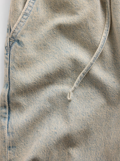 Açık Mavi Low Rise '90s Loose Easy Crop Jean Pantolon