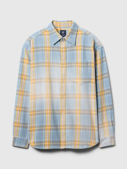 Mavi Sunwashed Twill Oversize Gömlek