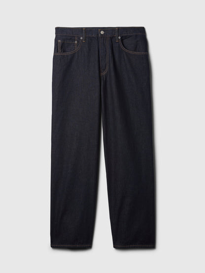 Koyu Mavi Extra Baggy Jean Pantolon
