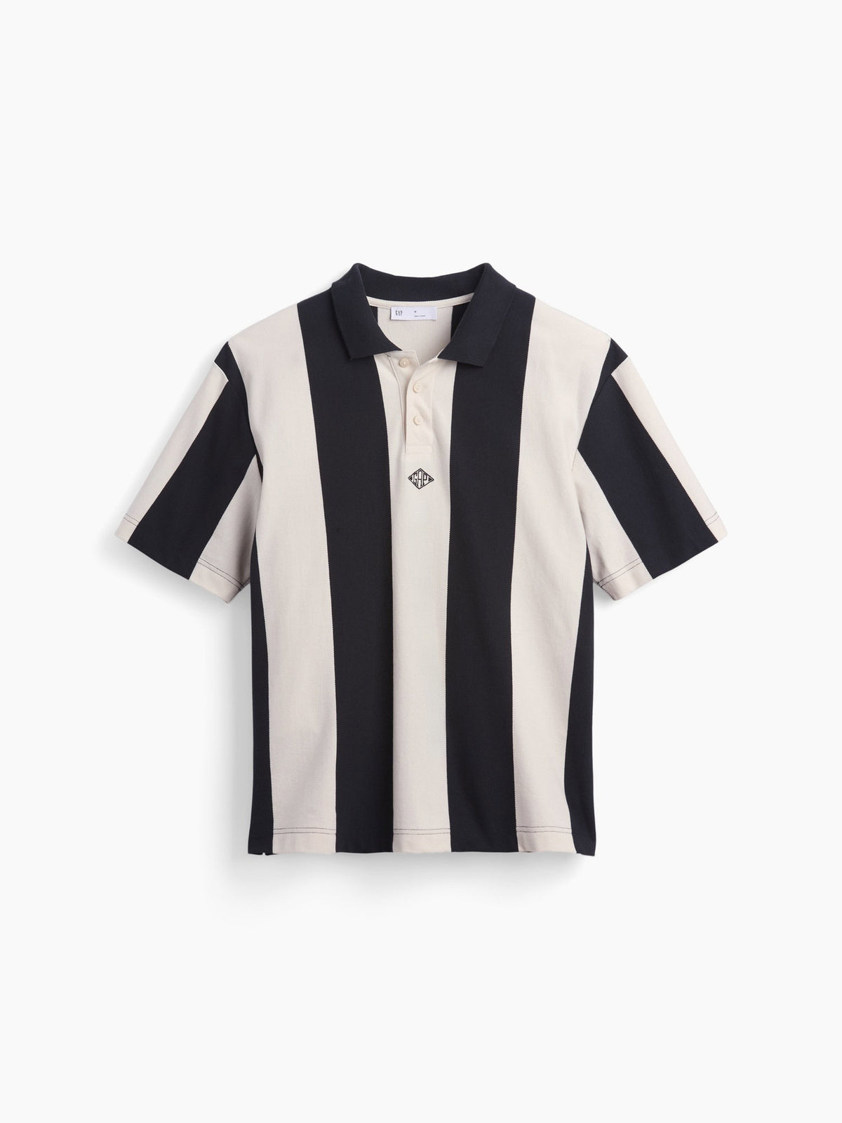 Siyah Ouigap Relaxed Pique Polo T-shirt