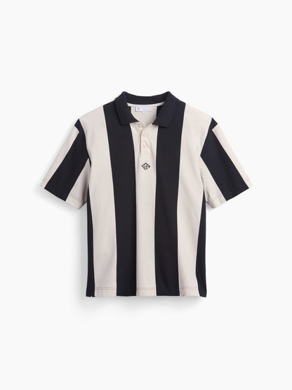 Siyah Ouigap Relaxed Pique Polo T-shirt
