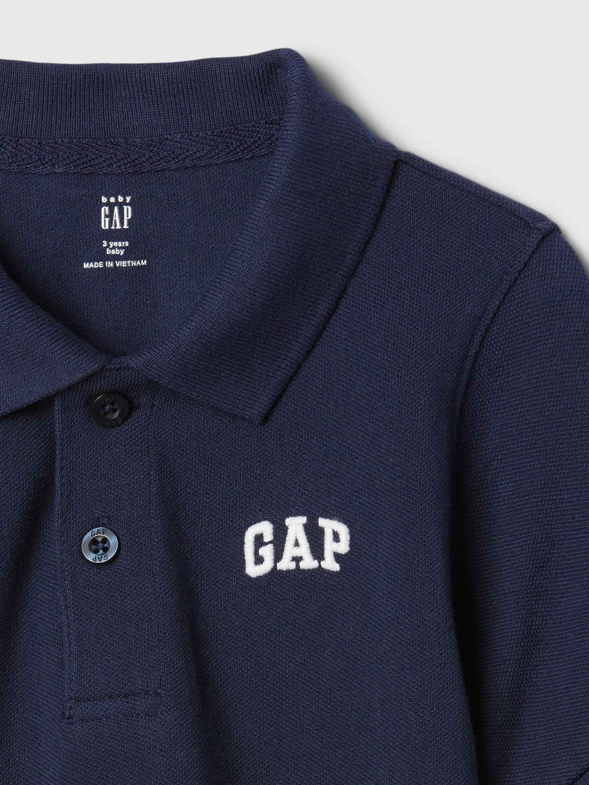 Beyaz Gap Logo Polo Yaka T-shirt