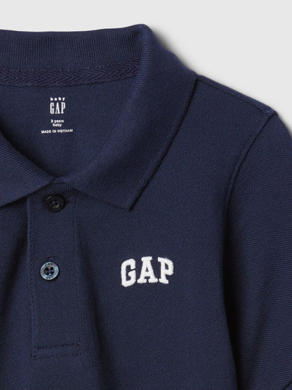 Beyaz Gap Logo Polo Yaka T-shirt
