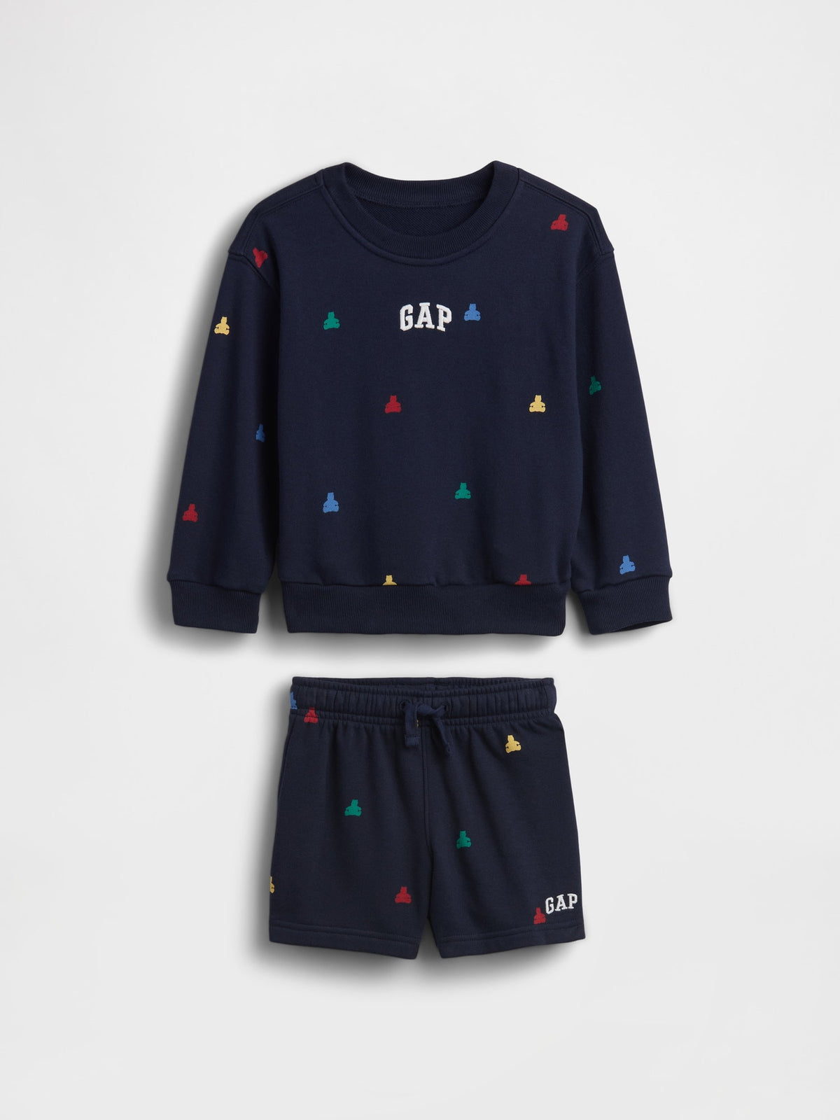 Lacivert Vintagesoft Fransız Havlu Kumaş Sweat Seti