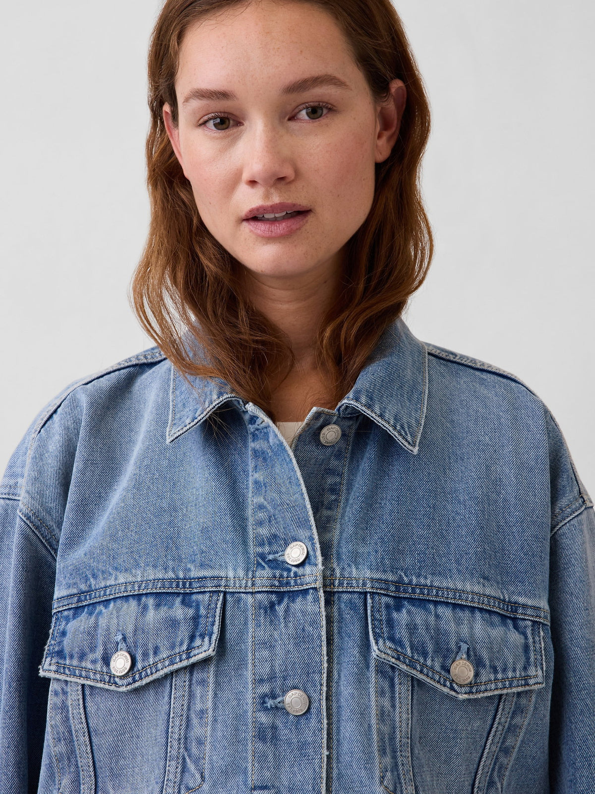 Açık Mavi Oversized Icon Denim Ceket