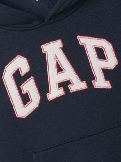 Lacivert Gap Logo Kapüşonlu Fleece Sweatshirt