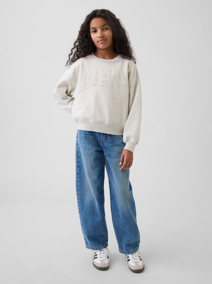 Açık Gri Vintagesoft Arch Logo Sweatshirt