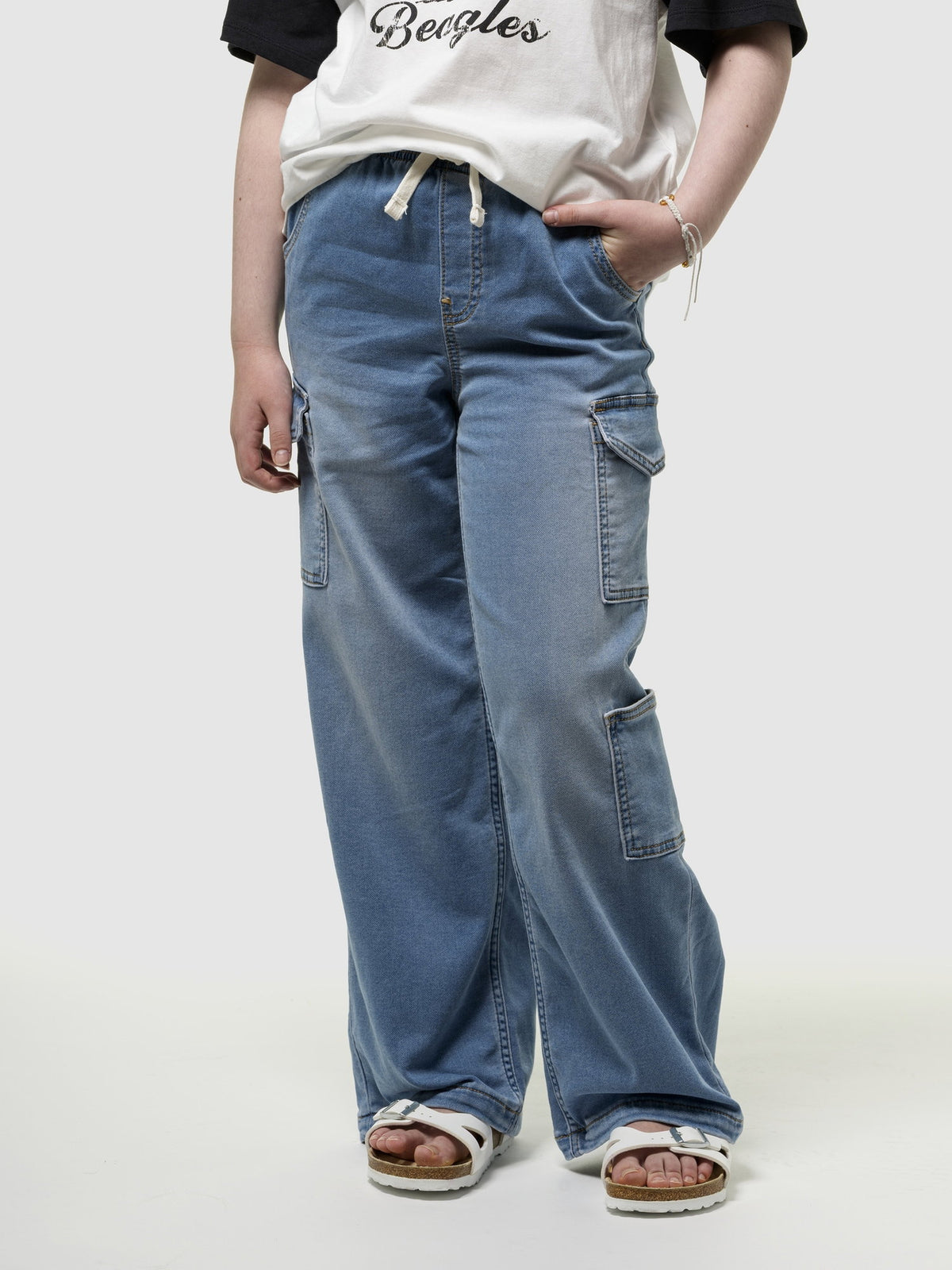Mavi High Rise Wide-leg Kargo Pull-on Jean Pantolon