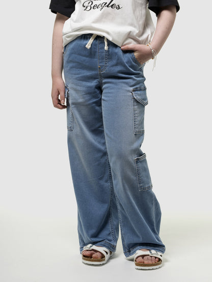 Mavi High Rise Wide-leg Kargo Pull-on Jean Pantolon