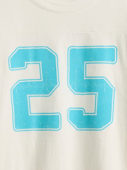 Beyaz Varsity Jersey T-shirt
