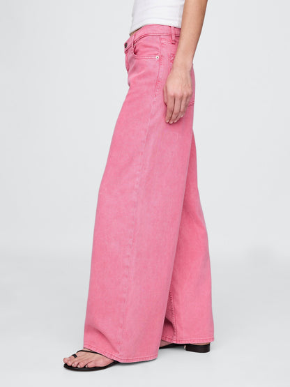 Pembe Mid Rise Ultrasoft Baggy Jean Pantolon