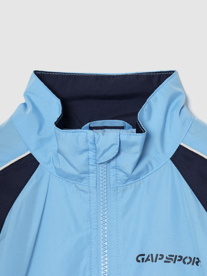 Gri Relaxed Colorblock Rüzgarlık
