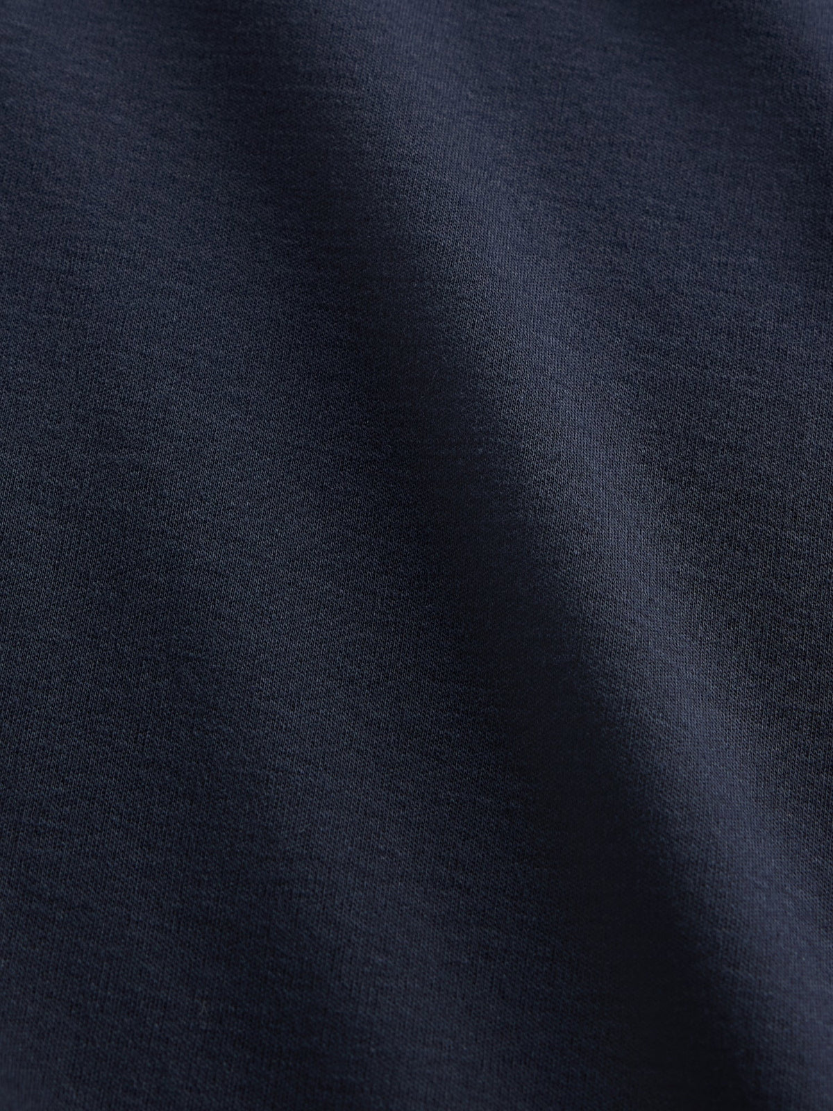 Lacivert Supima® Pamuk Relaxed T-shirt