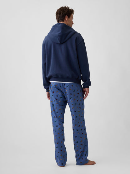 Mavi Relaxed Flannel Pijama Altı