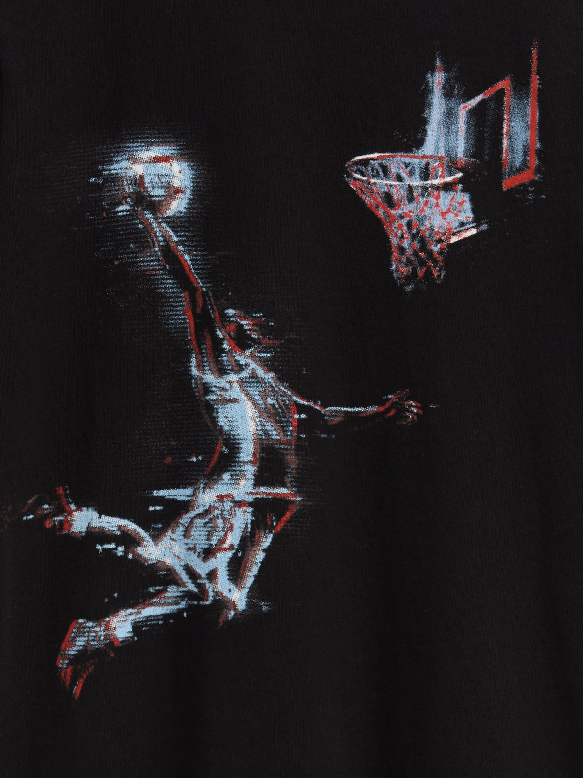 Siyah Grafik Baskılı T-shirt