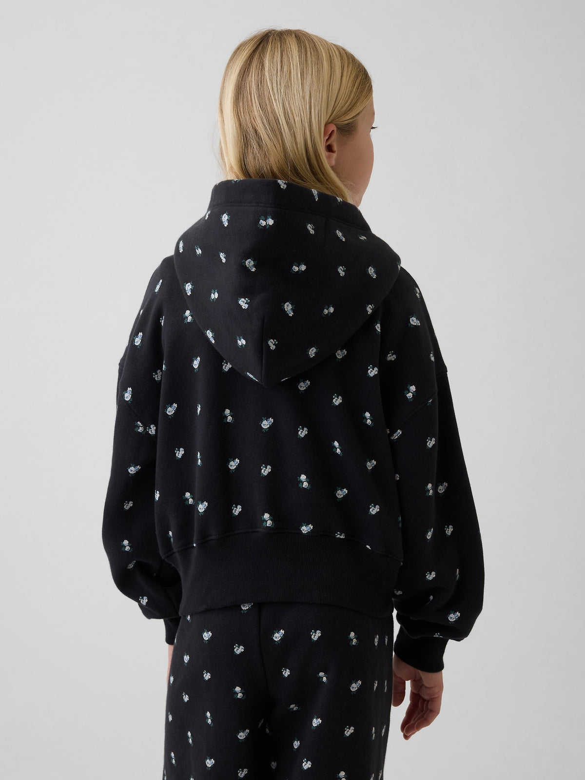 Siyah Vintagesoft Oversized Logo Fermuarlı Sweatshirt