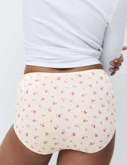 5'li Cotton Lycra Full Brief Külot Seti