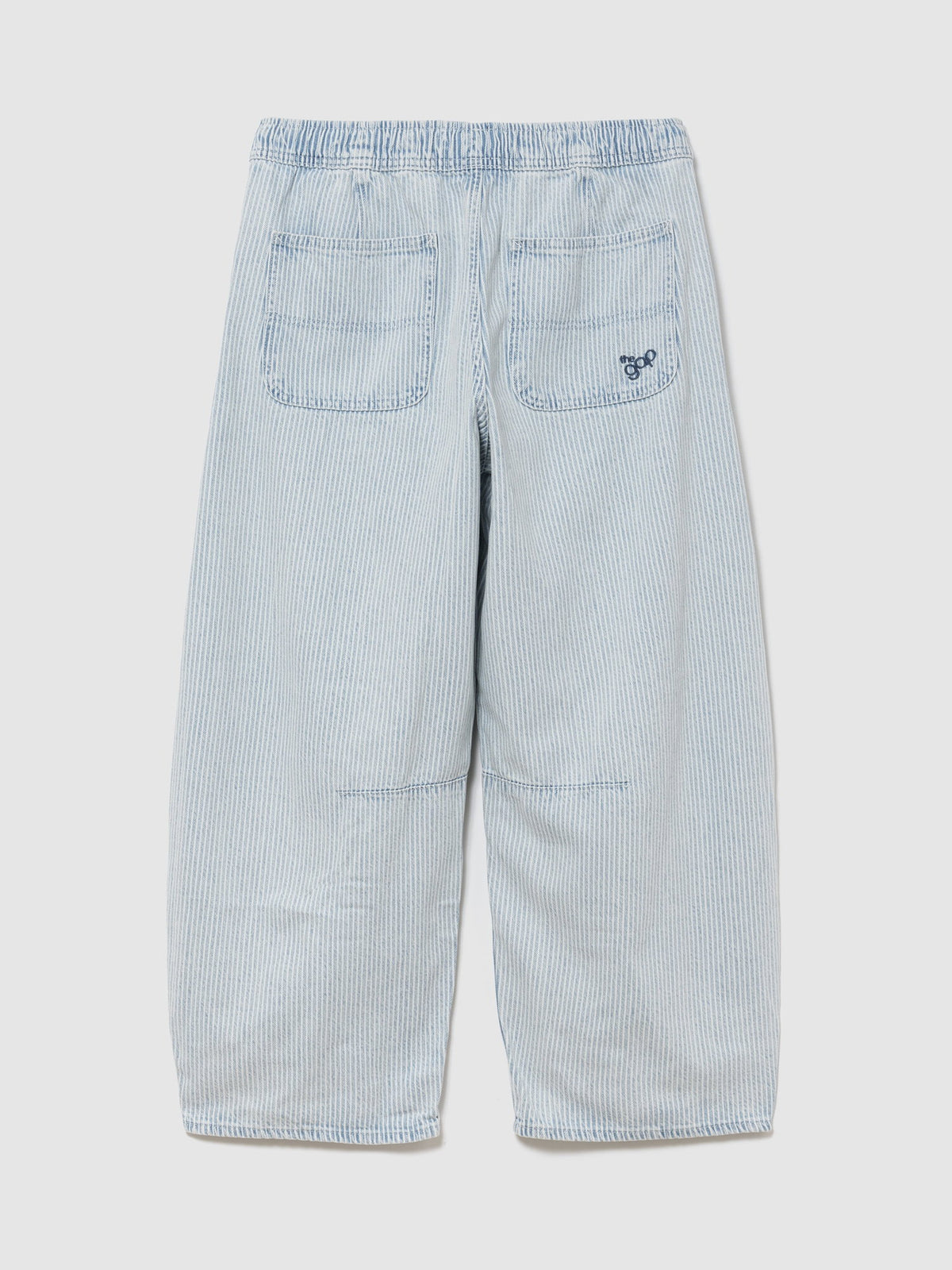 Mavi Mid Rise Ultrasoft Çizgili Easy Horseshoe Jean Pantolon