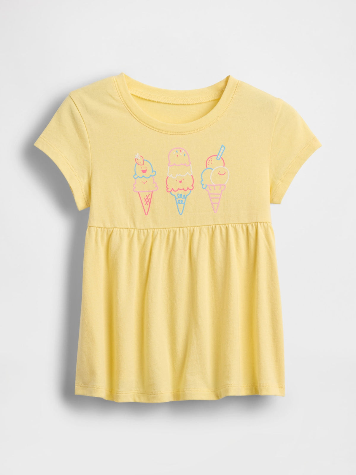 Sarı Babydoll Tunik Üst