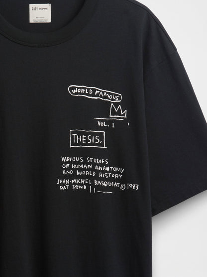Siyah Jean-michel Basquiat Oversized T-shirt