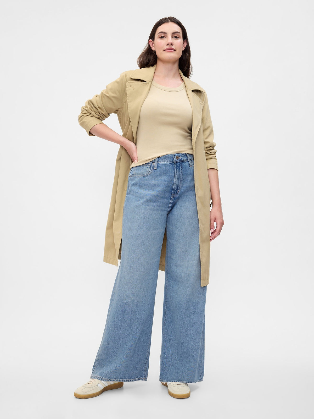 Mavi High Rise Wide Leg Jean Pantolon