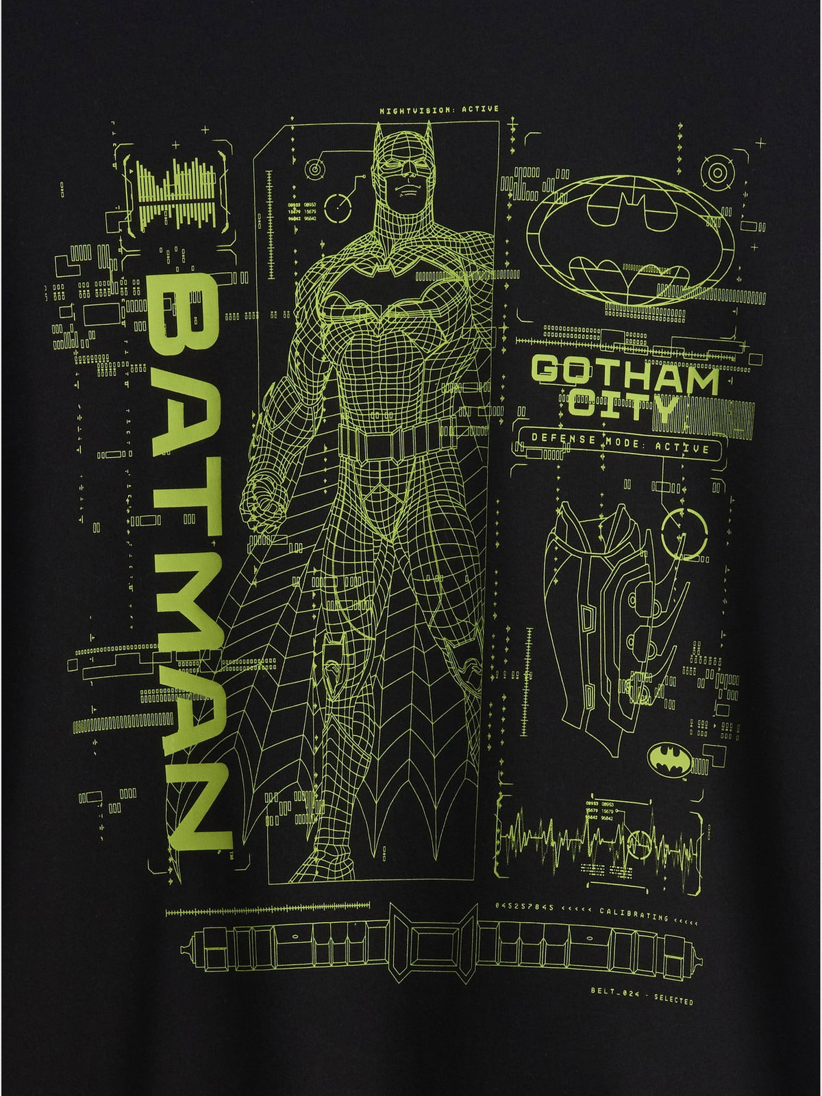 Siyah Wb™ Batman Everyday Soft Grafik Baskılı T-shirt