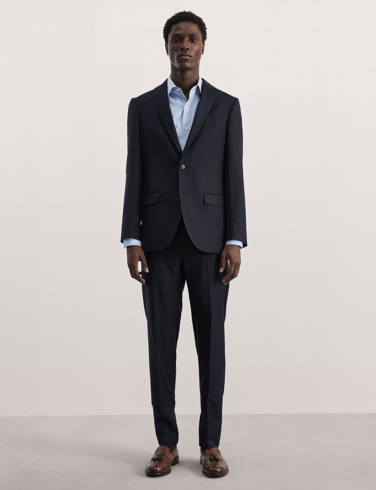 Tailored Fit Saf Yün Klasik Pantolon