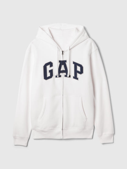 Koyu Yeşil Vintagesoft Arch Logo Tam Fermuarlı Sweatshirt