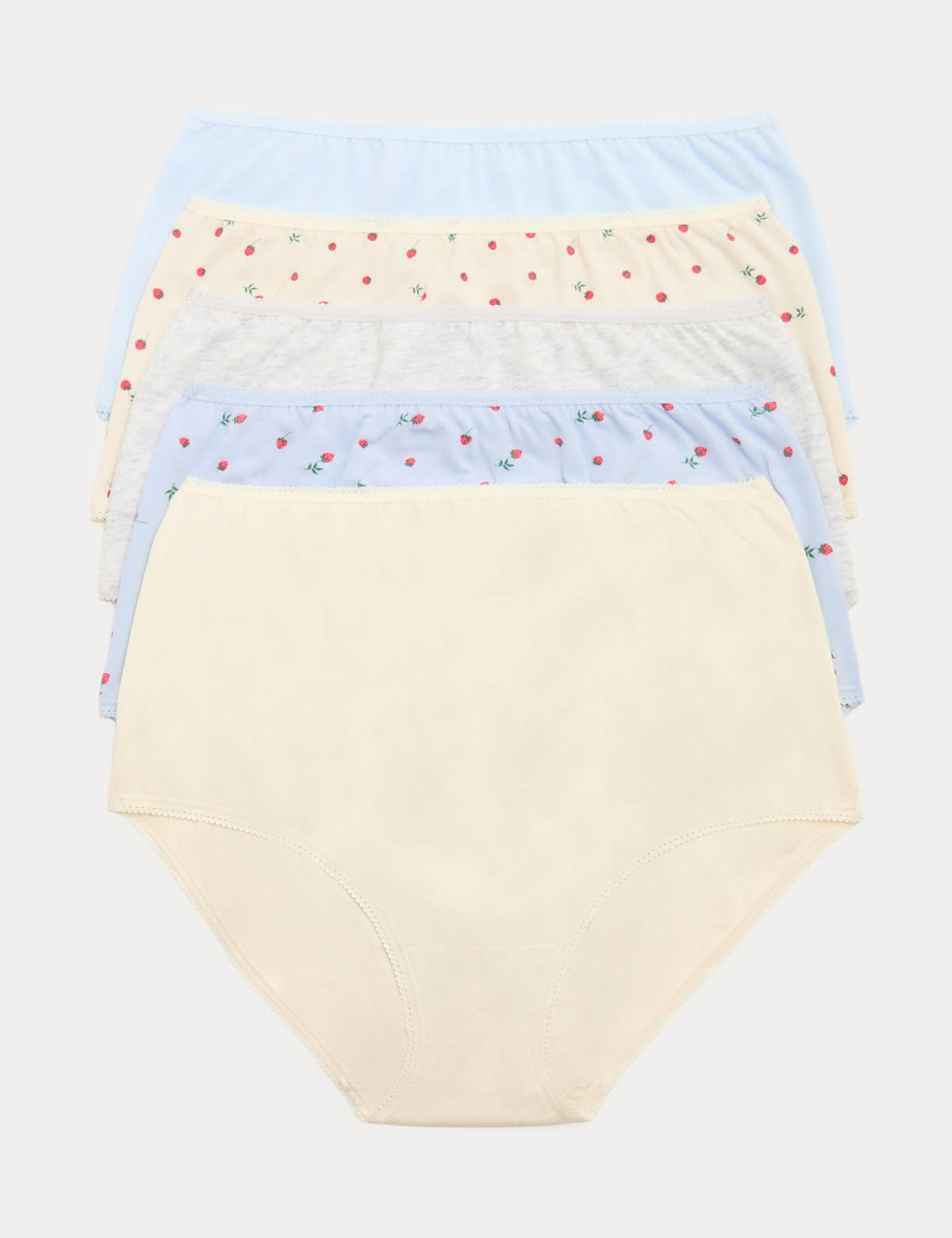5'li Cotton Lycra® Full Brief Külot Seti