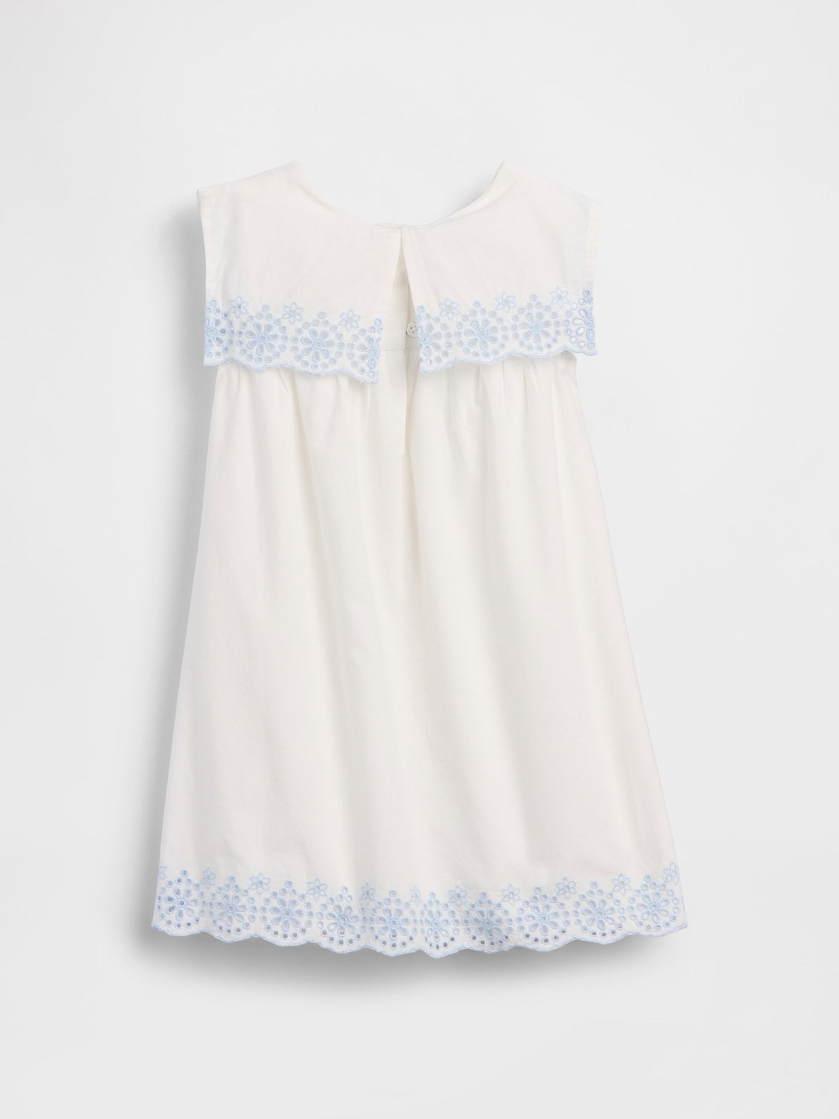 Beyaz Eyelet Sailor Elbise