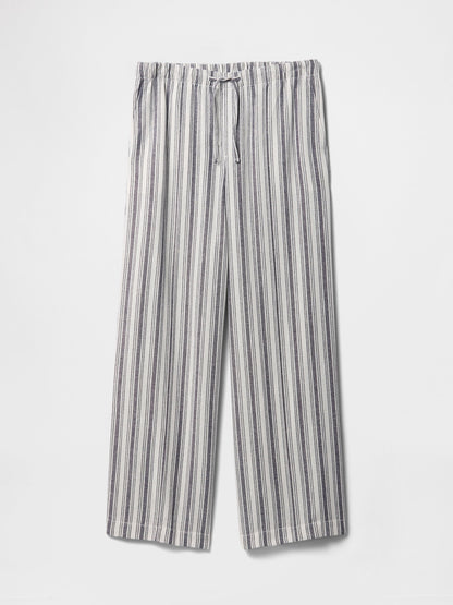 Çok Renkli Mid Rise Pull-on Wide-leg Pantolon