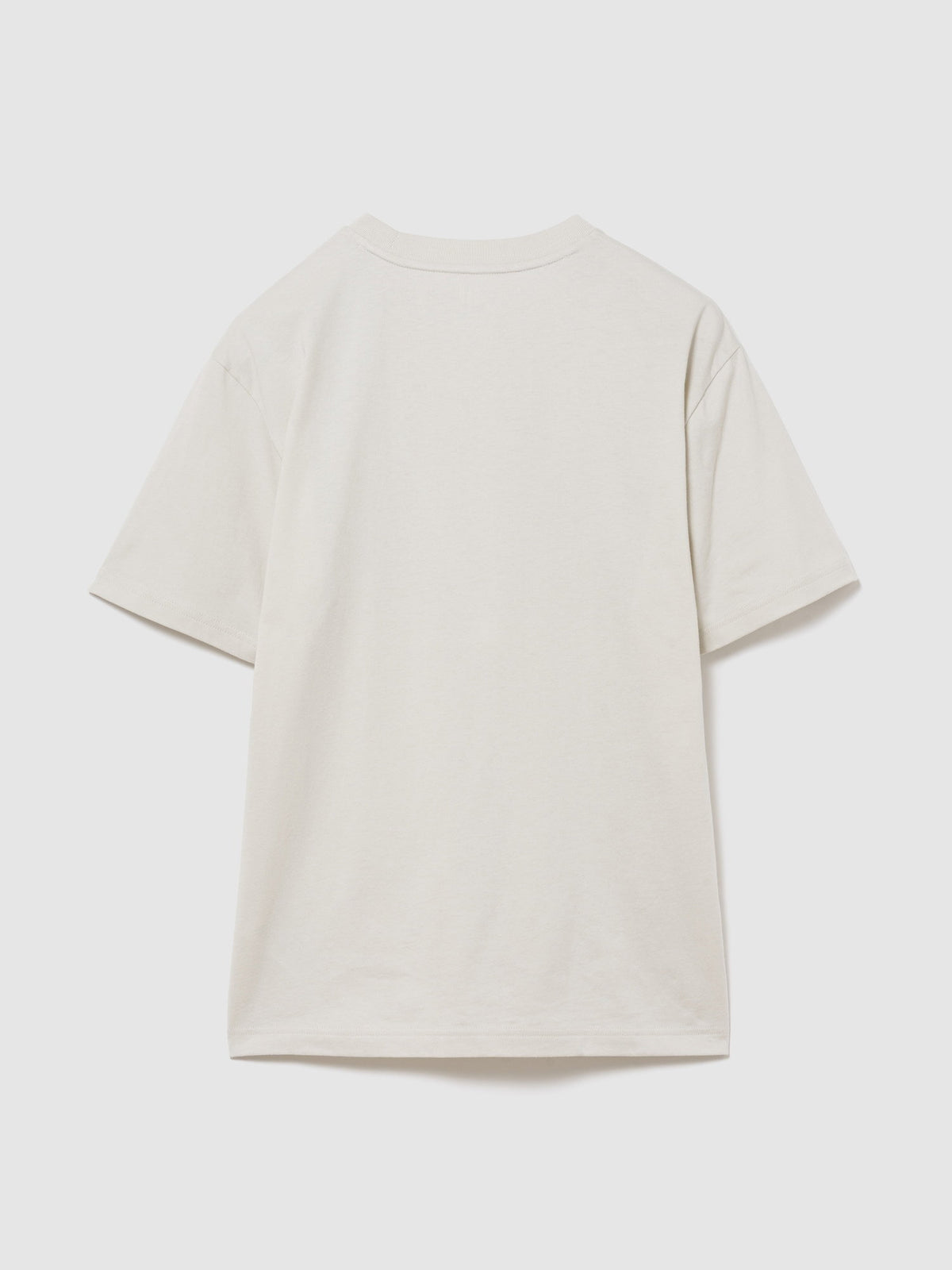 Kırık Beyaz Everyday Soft Relaxed Grafik Baskılı T-shirt