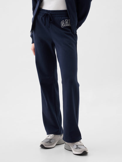 Lacivert Gap Logo Bootcut Fleece Eşofman Altı