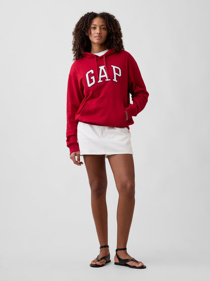 Kırmızı Gap Logo Havlu Kumaş Sweatshirt
