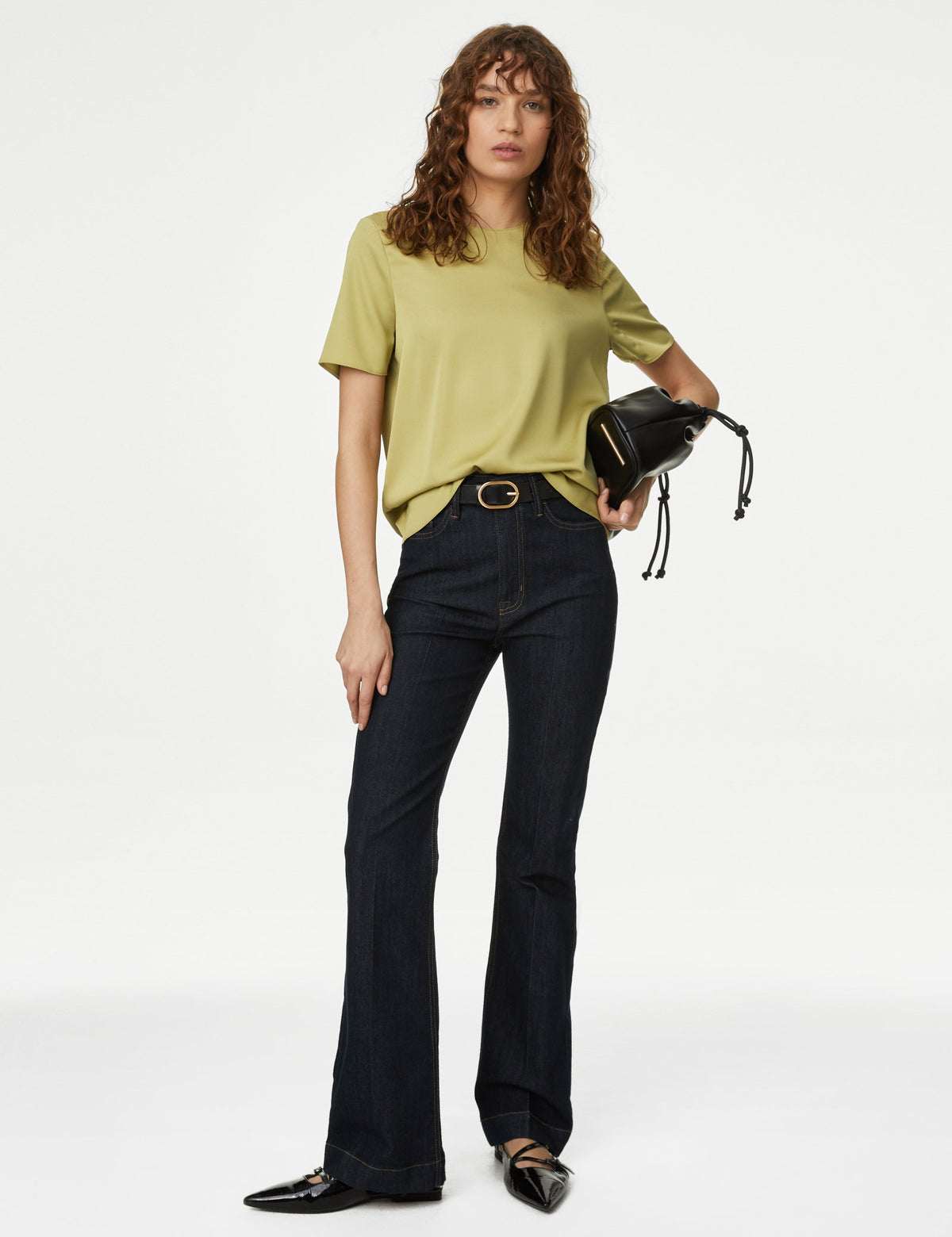 Regular Fit Kısa Kollu Bluz