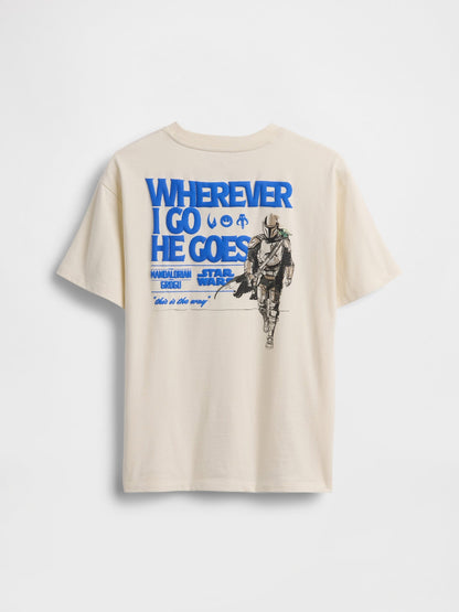 Siyah Star Wars Relaxed Grafik Baskılı T-shirt