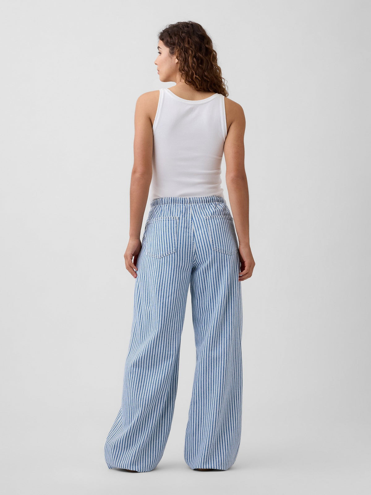 Mavi Mid Rise Pull-on Superlight Wide-leg Jean Pantolon