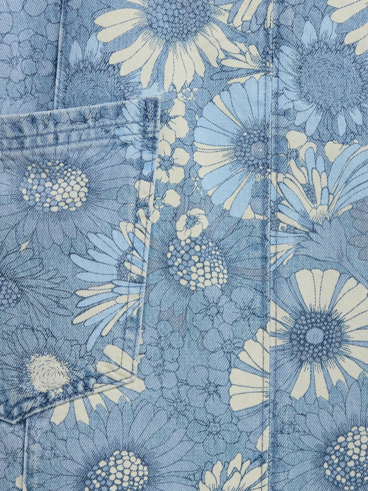 Mavi Floral Denim Salopet