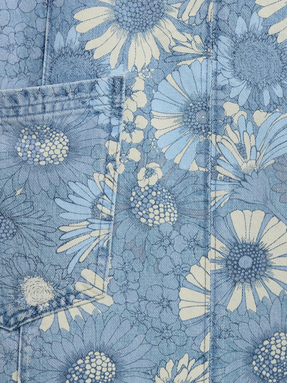 Mavi Floral Denim Salopet
