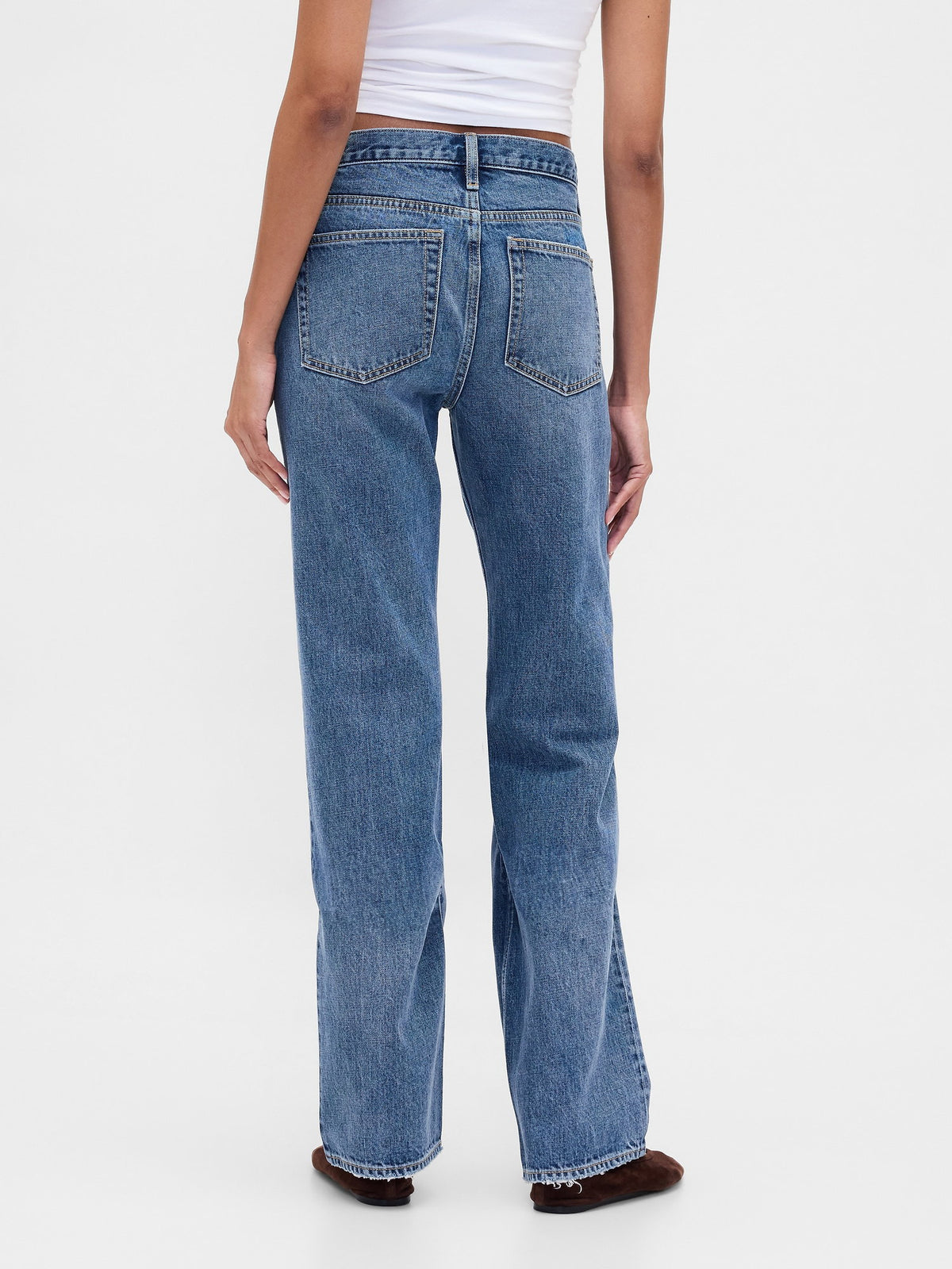 Mavi Mid Rise Rigid Relaxed Straight Jean Pantolon