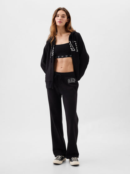 Lacivert Gap Logo Bootcut Fleece Eşofman Altı