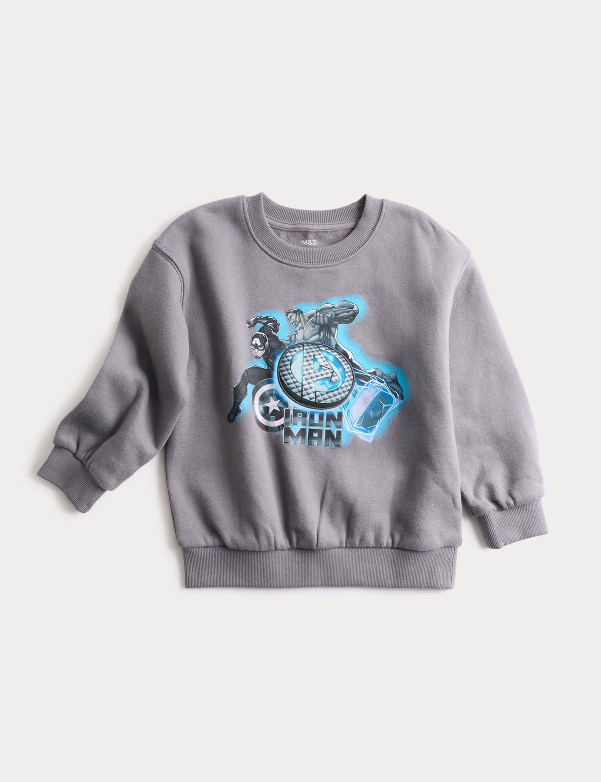Pamuk Karışımlı Avengers Sweatshirt (2-8 Yaş)