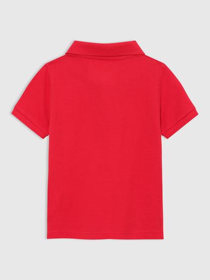 Kırmızı Gap Logo Polo Yaka T-shirt
