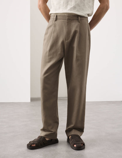 Keten Karışımlı Pantolon