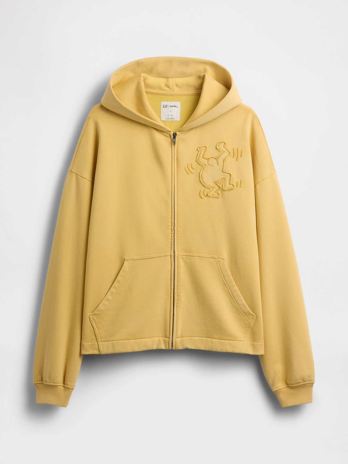Hardal Keith Haring Heavyweight Crop Fermuarlı Sweatshirt