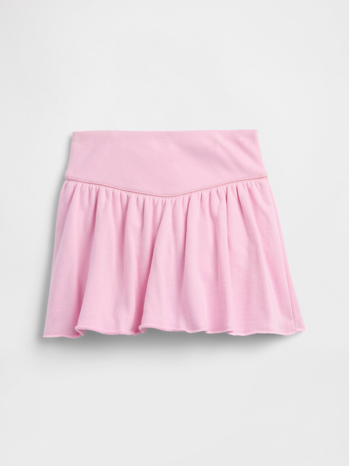 Açık Pembe Kids Pull-on Fransız Havlu Kumaş Etek